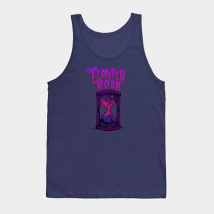 the Eldritch Hour Hourglass Logo Full Tank Top